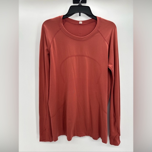 lululemon athletica Tops - Lululemon Swiftly Tech Long Sleeve Shirt 2.0 Size 14 Soft Cranberry